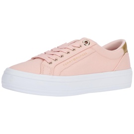 Tommy Hilfiger Damen Vulcanized Sneaker Essential Canvas Schuhe, Rosa (Whimsy Pink), 37