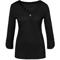 LASCANA Blusenshirt Damen schwarz Gr.40/42