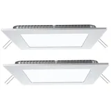 V-Tac LED Panel 2 eckig weiß Aluminium