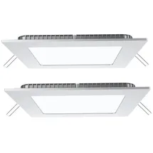 V-Tac LED Panel 2 eckig weiß Aluminium