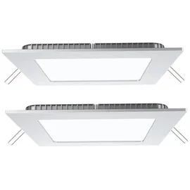 V-Tac LED Panel 2 eckig weiß Aluminium