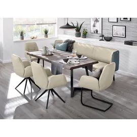 W.Schillig Freischwinger "ole", Gestell in schwarz pulverbeschichtet), grau