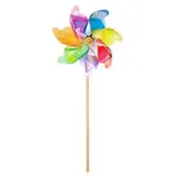 Dehner Windrad mit Lichtreflektion Ø 42 cm Höhe 109 cm Bunt
