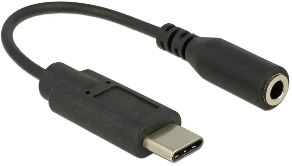 DELOCK Audio Adapter USB Type-C Stecker > Klinkenbuchse 14 cm, Verwendung: Zum Anschluss von Kopfhörern an ein Smartphone oder MacBook  Anschlüsse: 1x USB-C (Stecker) auf 1x 3,5-mm-Audio 4Pin (Buchse) Version: USB 2.0