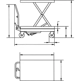 Unicraft Scherenhubtisch FHT 500 500 kg