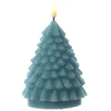283 LED Kerze Tannenbaum H: 11 cm grün