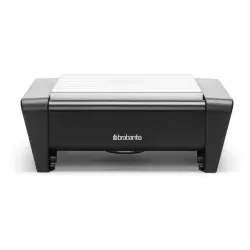 Brabantia Teewärmer, einflammig, Stövchen ideal um Heißgetränke oder Mahlzeiten heiß zu halten, Farbe: Black