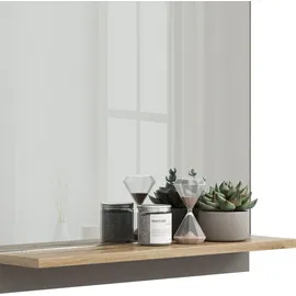 Vicco Badspiegel Marelle Greige 60 x 67 cm mit Regal