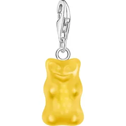 Charm-Einhänger THOMAS SABO "THOMAS SABO x HARIBO Schmuck: Charm", bunt (silberfarben, gelb, gelb), Charms, Damen, Silber 925 (Sterlingsilber), mit Kristallglas