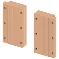 TECE profil Holzplattenset zur Aufnahme von Stützklappgriffen