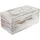 Mendler Teelichthalter Leuca Aluminium/Holz Weiß