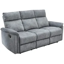 luma-home schönes für dein zuhause luma-home 3-Sitzer-Relaxsofa, Hellgrau, Textil, Füllung: Taschenfederkern, einzeln stellbar,Rechteckig, 180x100x90 cm, Wohnzimmer, Sofas & Couches, Sofas, 3-Sitzer Sofas