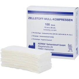 KERMA Verbandstoff GmbH Zellstoff Mullkompressen 10 x 20 cm 100 St.