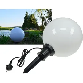 ChiliTec Wegeleuchte CT-GL30cm, Kunststoff, weiß, mit E27-Fassung, 230V, für außen, 30 cm