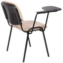 CLP Stuhl Ken mit Klapptisch Stoff creme