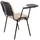 CLP Stuhl Ken mit Klapptisch Stoff creme