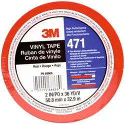 3M PVC-Klebeband weich, Farbe: RED