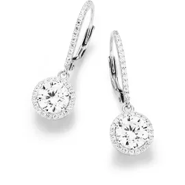 Smart Jewel Paar Ohrhaken SMART JEWEL "elegant mit Brisur, Silber 925", weiß, Ohrringe, Damen, Silber 925 (Sterlingsilber)