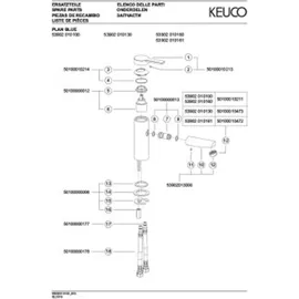 Keuco Plan Blue Einhandmischer Aluminium