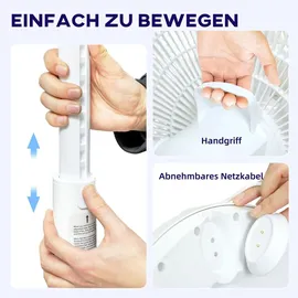 Homcom Standventilator 36 cm Weiß