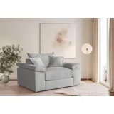 Home Affaire »Soft&Cosy, B: 151 cm« Mega-Sessel, Cord oder Chenille-Struktur,mit 2 Zierkissen, grau