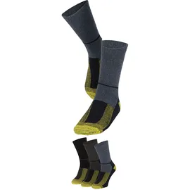 Apollo Herren Socks 6 Paar Blau/Gelb/Grau 46-48