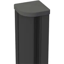 GROJA Zaunpfosten 9 x 9 x 240 cm Anthrazit/Aluminium