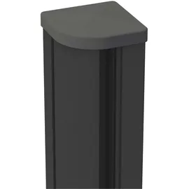 GROJA Zaunpfosten 9 x 9 x 240 cm Anthrazit/Aluminium