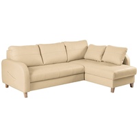 Ecksofa Compact Leder Beige