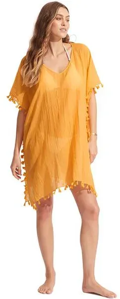 SEAFOLLY Damen Strandkleid "Amnesia Kaftan", Rockmelon, -