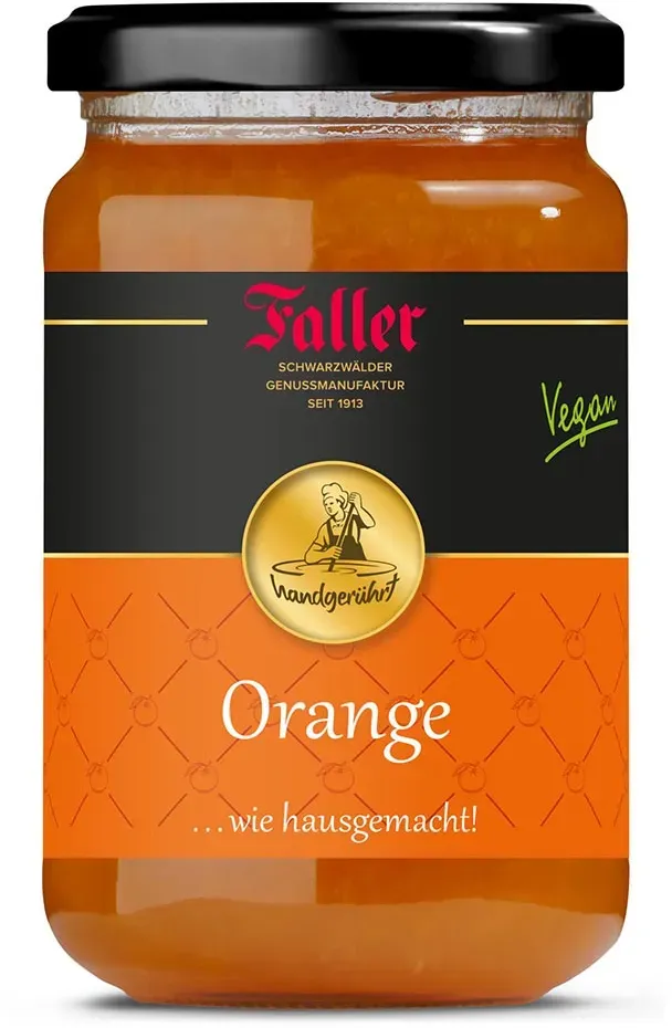 Faller Orangen Marmelade extra: Fruchtig-frischer Genuss aus dem Schwarzwald, 330g