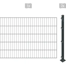 Arvotec Einstabmattenzaun 2 m x 100 cm grau/Kunststoff