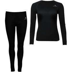 WITEBLAZE Luca Seamless Unterwäsche-Set Damen 9000 - schwarz XL