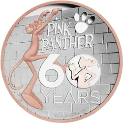 5-Unzen-Silber-Gedenkmünze "60. Geburtstag - Pink Panther"