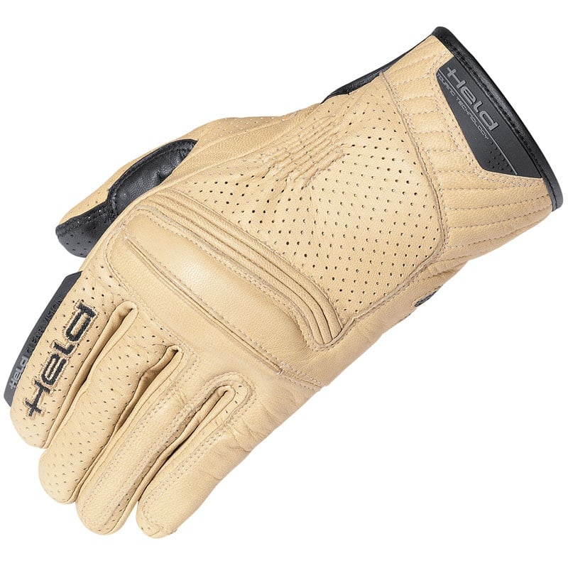 Held Rodney perforierte Motorrad Handschuhe, beige, Größe 2XL für Männer