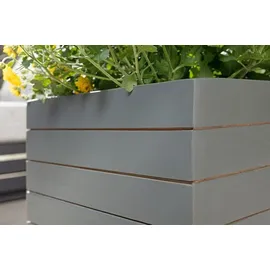 prestige home living outdoor Quadratischer Pflanzkübel 30 x 30 x 35 cm Anthrazit