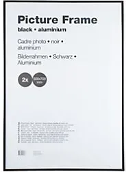 Viking Bilderrahmen Schwarz Aluminium 3482388 70 (B) x 50 (H) cm 978906 2 Stück
