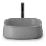 Duravit Zencha Aufsatzbecken 420 mm, ohne Hahnloch, 2373426779, Farbe: grau seidenmatt