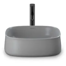 Duravit Zencha Aufsatzbecken 420 mm, ohne Hahnloch, 2373426779, Farbe: grau seidenmatt