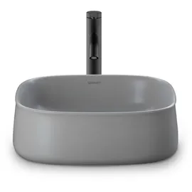 Duravit Zencha Aufsatzbecken 420 mm, ohne Hahnloch, 2373426779, Farbe: grau seidenmatt
