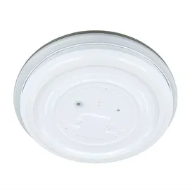 Licht-Erlebnisse Led Metall rund D: 33 cm in Weiß Gold neutralweiß 4000 K 1040 lm Deckenleuchte - Bunt