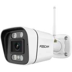 Foscam V8P WLAN Überwachungskamera Weiß 8MP (3840x2160), Dualband-WLAN, Integrierter Scheinwerfer und Alarmsirene