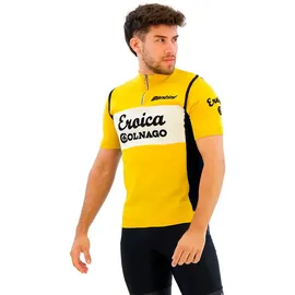 Santini SMS Santini Eroica Colnago Wool Kurzarmtrikot gelb