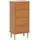 Atmosphera Charlie - Kommode mit 4 Schubladen aus MDF und Eiche, 50 x 35 x 107,5 cm, in Braun