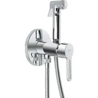 Evenes Intim Hygiene-Dusch-Mischer-Set Evain mit Unterputz-Körper, Handbrause, Brauseschlauch und Brausehalter, chrom Evenes