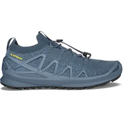Lowa Sneaker-Laufschuhe Fusion Low (Strickmaterial, sockenähnlicher Einstieg) blau/senfgelb Herren