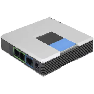 VoIP-Gateway Internet-Telefon 2 Ports Adapter SIP RJ45-Kabel für PAP2T(eu-stecker)