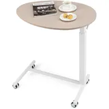 Beistelltisch höhenverstellbar Laptoptisch mit Rollen 74-108 cm Schreibtisch