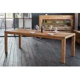 KAWOLA Esstisch LIAN Ausziehbar Eiche massiv (L/B/H) 200-280x100x76cm - Braun