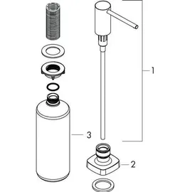 Hansgrohe Seifenspender A71 500ml Silber